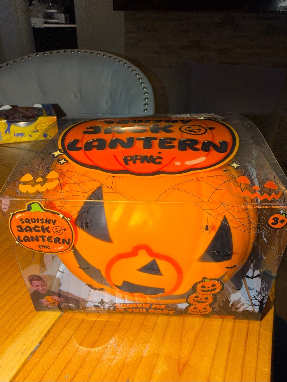 Jumbo Orange Squishy Jack Lantern Pumpkin Halloween